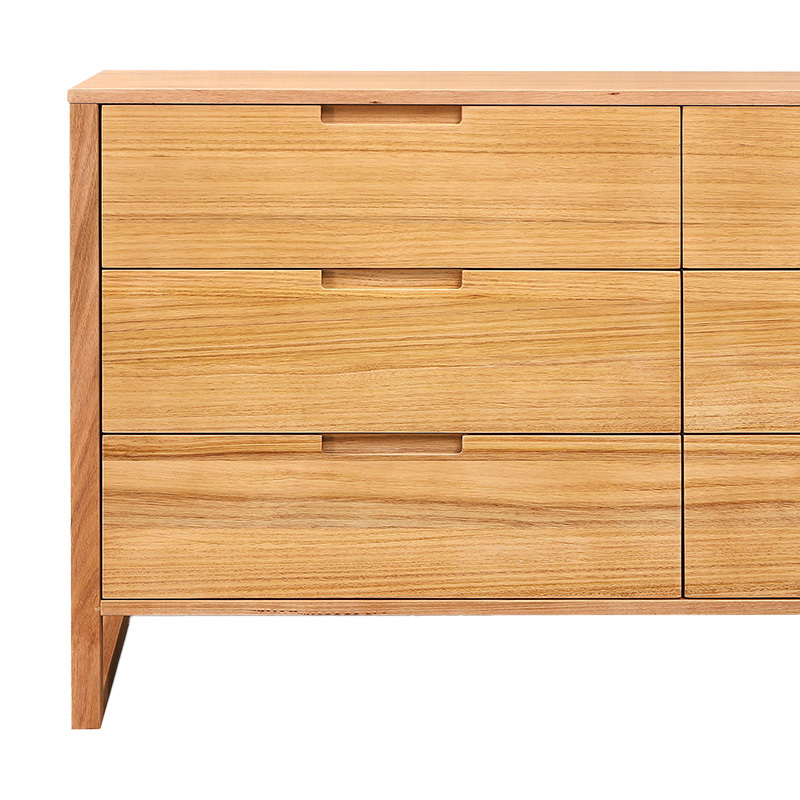 Zephyr Tasmanian Oak 6 Drawer Chest | Temple & Webster